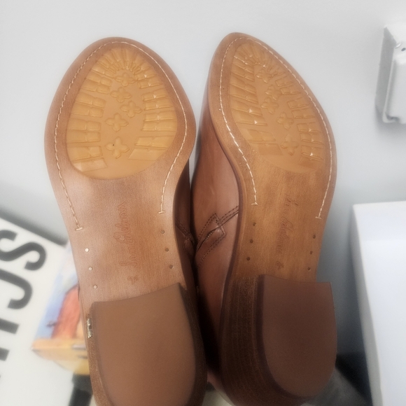 Sam Edelman Womens Brown Cushioned Pama Round Toe BlockBrown Leather Ankle Boots - Picture 4 of 8